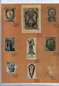 [Pliego 4] nueve aleluyas de santos pegadas sobre cartulina