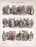 Costümbilder aus verschiedenen Jahrhunderten. erster Bogen