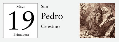 19 de Mayo, San Pedro Celestino