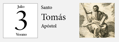 3 de Julio, Santo Tomás apóstol