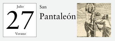 27 de julio, San Pantaleón