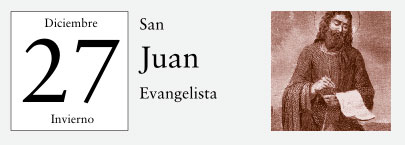 27 de Diciembre, San Juan Evangelista