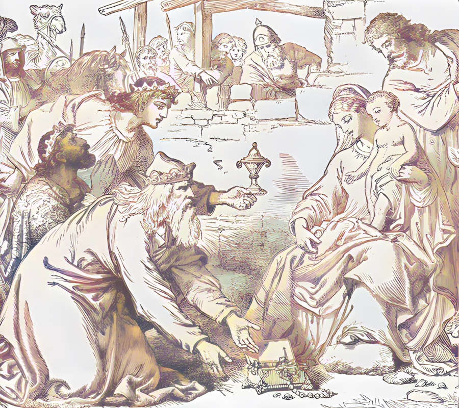 Icono pintando de la Natividad