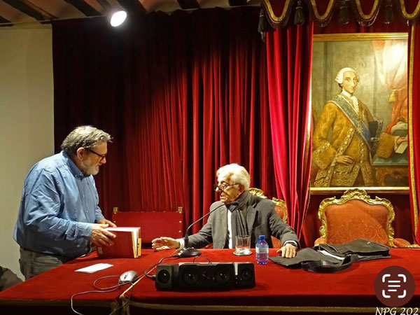 Antonio Rodríguez Almodóvar con Modesto Martín Cebrián