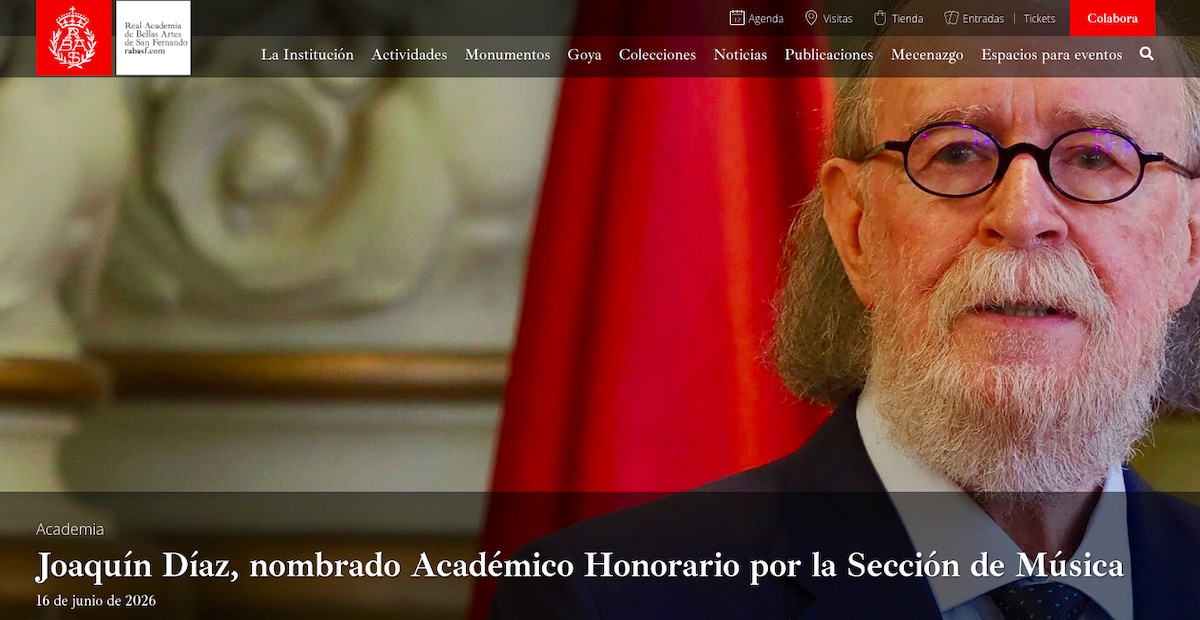 Nombramiento de Joaquín Díaz