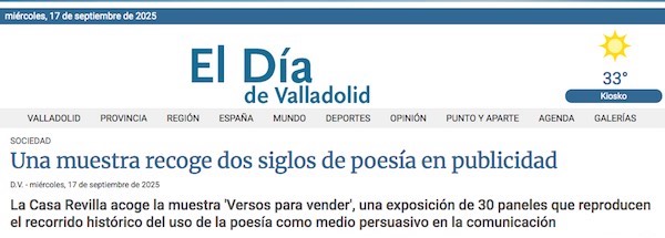 Cabecera de la web de El Día de Valladolid