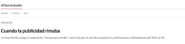 Cabecera de la web de El Norte de Castilla