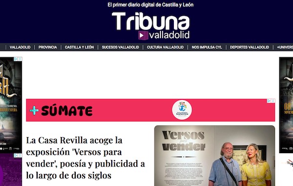 Cabecera de Tribuna de Valladolid