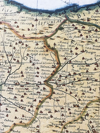 Mapa primitivo de Castilla y León