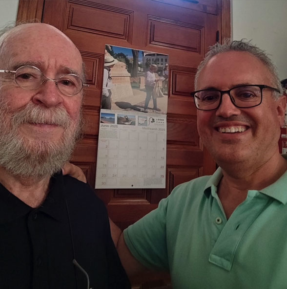 Con Carlos Burgos