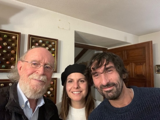 Con Silvia Quesada y Alfredo González