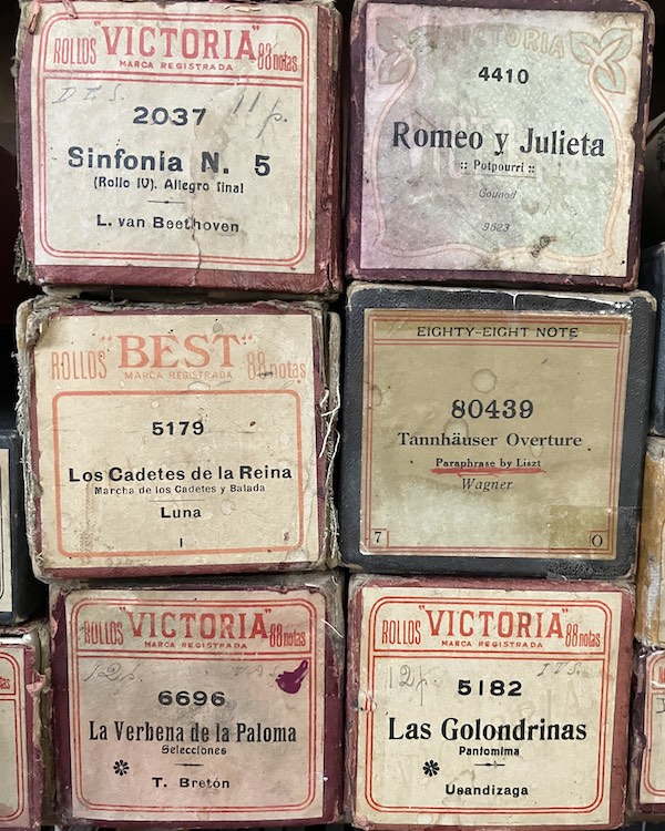 Etiquetas de los rodillos