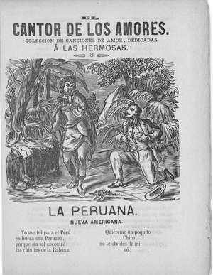 EL CANTOR DE LOS AMORES. Colección de canciones de amor dedicadas a las hermosas nº 8. LA Peruana. Nueva Americana