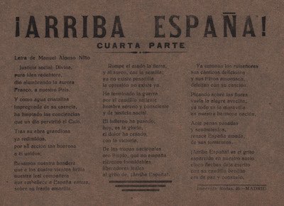 ¡ARRIBA ESPAÑA!.Cuarta parte