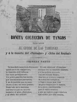 BONITA COLECCION DE TANGOS dedicados al cierre de las tabernas y a la muerte del 