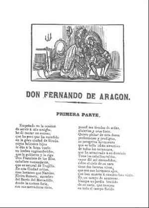 DON FERNANDO DE ARAGON.PRIMERA PARTE