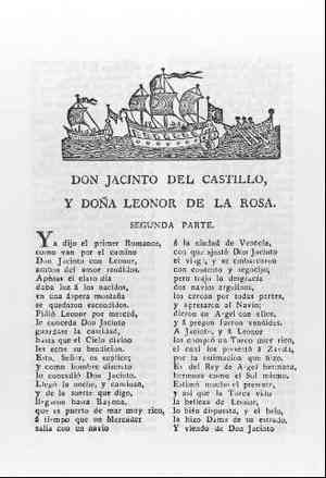 DON JACINTO DEL CASTILLO Y DOÑA LEONOR DE LA ROSA.Segunda parte