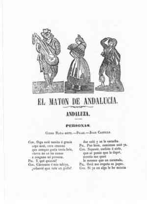 EL MATON DE ANDALUCIA.Andaluza.Personas:Curro Mata-siete,Pilar,Juan castillo