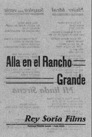 Allá en el Rancho Grande