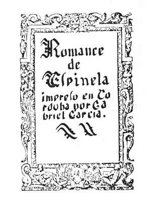 Romance de Espinela impreso en Córdoba por Gabriel García