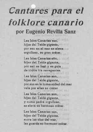 Cantares para el folklore canario
