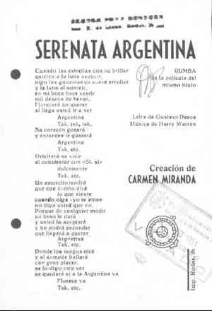 SERENATA  ARGENTINA