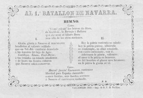 AL 1. BATALLÓN DE NAVARRA HIMNO