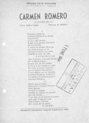 CARMEN ROMERO (PASODOBLE)