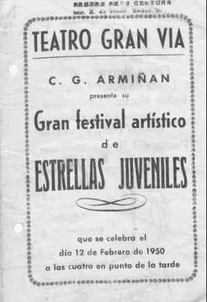 Gran festival artístico de ESTRELLAS JUVENILES