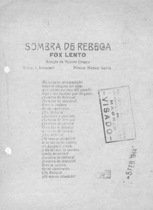 SOMBRA DE REBECA FOX LENTO