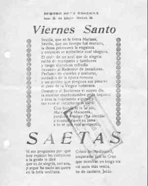 VIERNES SANTO / SAETAS