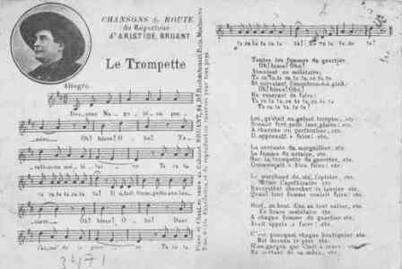 LE TROMPETTE.Chansons de Route du Répertoire d'Aristide Bruant