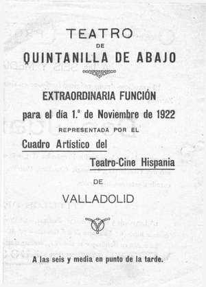 Teatro Quintanilla de Abajo.DON JUAN TENORIO