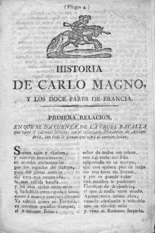 HISTORIA DE CARLO MAGNO Y LOS DOCE PARES DE FRANCIA