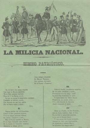 La Milicia Nacional. Himno Patriotico